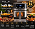 🔥 Freidora de Aire Silver Love 8L 2000W – Más Crujiente, Menos Aceite