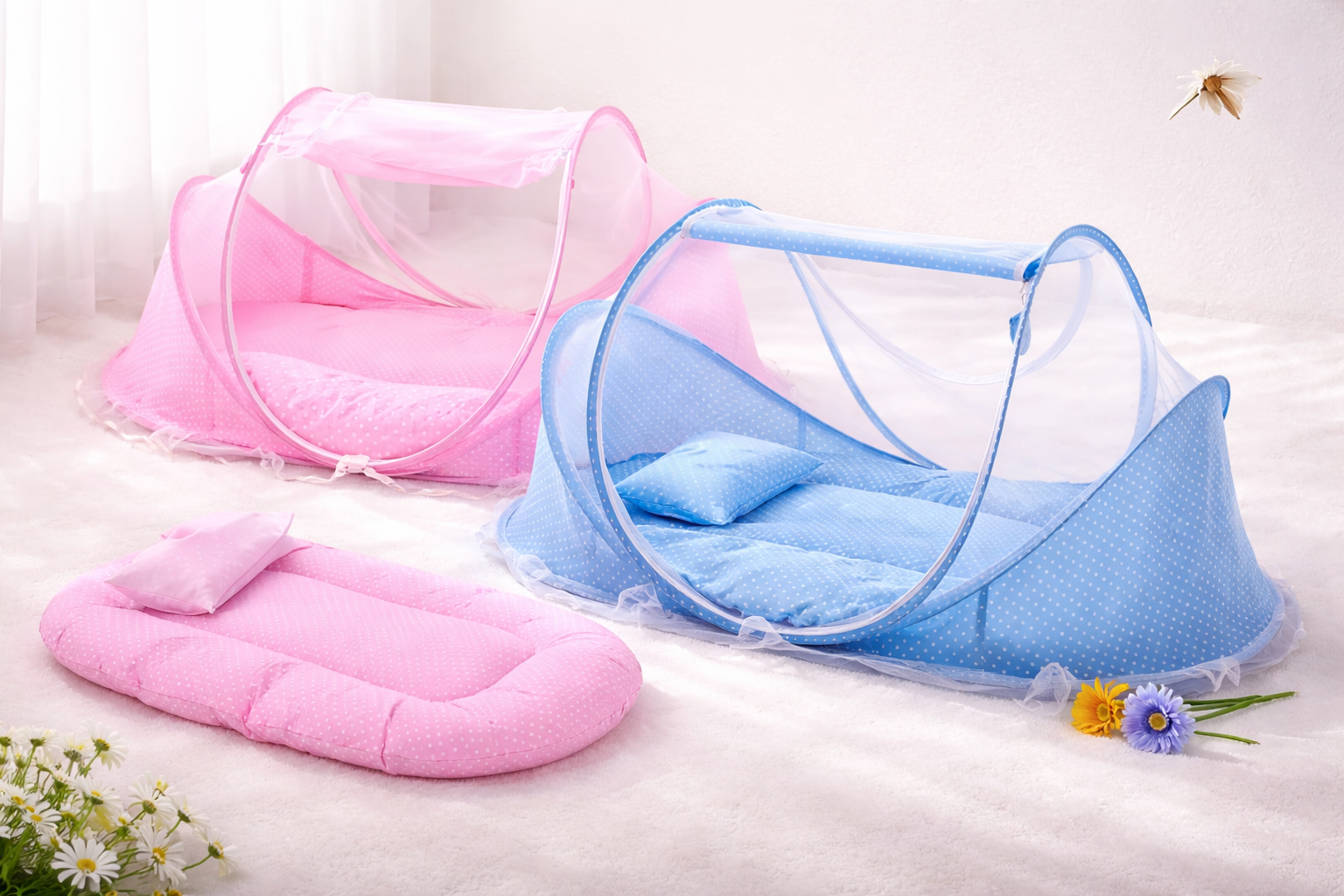 ✨ MOSQUITERO CUNA PORTÁTIL PARA BEBÉ - PRACTICIDAD, SEGURIDAD Y BIENESTAR🌙