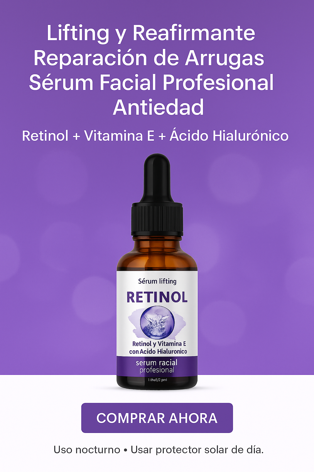 "Sérum MOOYAM: Renovación Antienvejecimiento con Retinol, Ácido Hialurónico y Poder Antioxidante"💆‍♀️