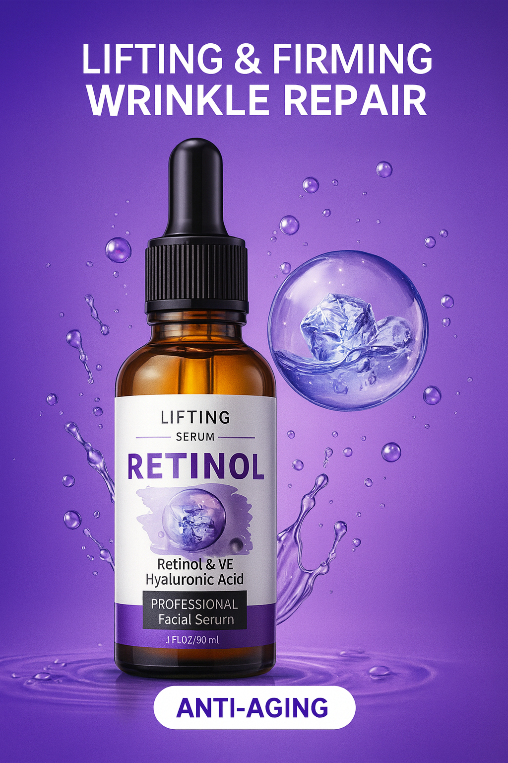 "Sérum MOOYAM: Renovación Antienvejecimiento con Retinol, Ácido Hialurónico y Poder Antioxidante"💆‍♀️