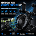 Ventilador para Asiento Trasero 360° 🚗💨 | Aire Fresco Donde Más lo Necesitás