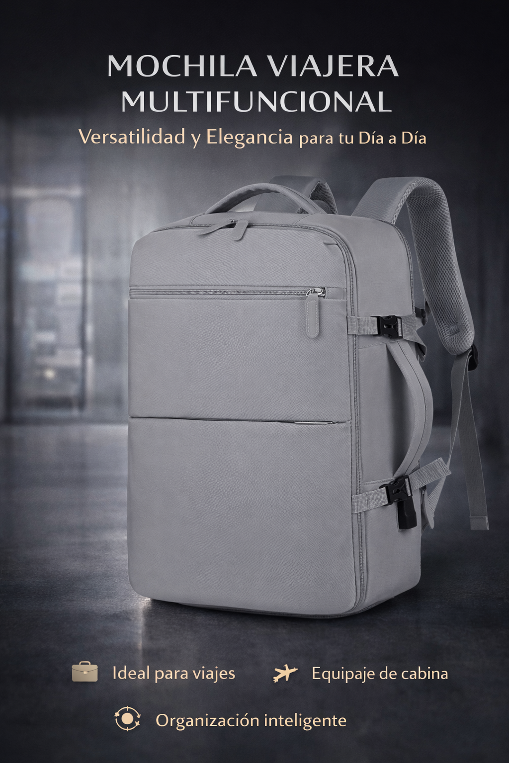 1️⃣ ✨ Mochila Viajera Multifuncional Elite: Más Espacio, Más Estilo, Más Libertad en Cada Viaje🧳