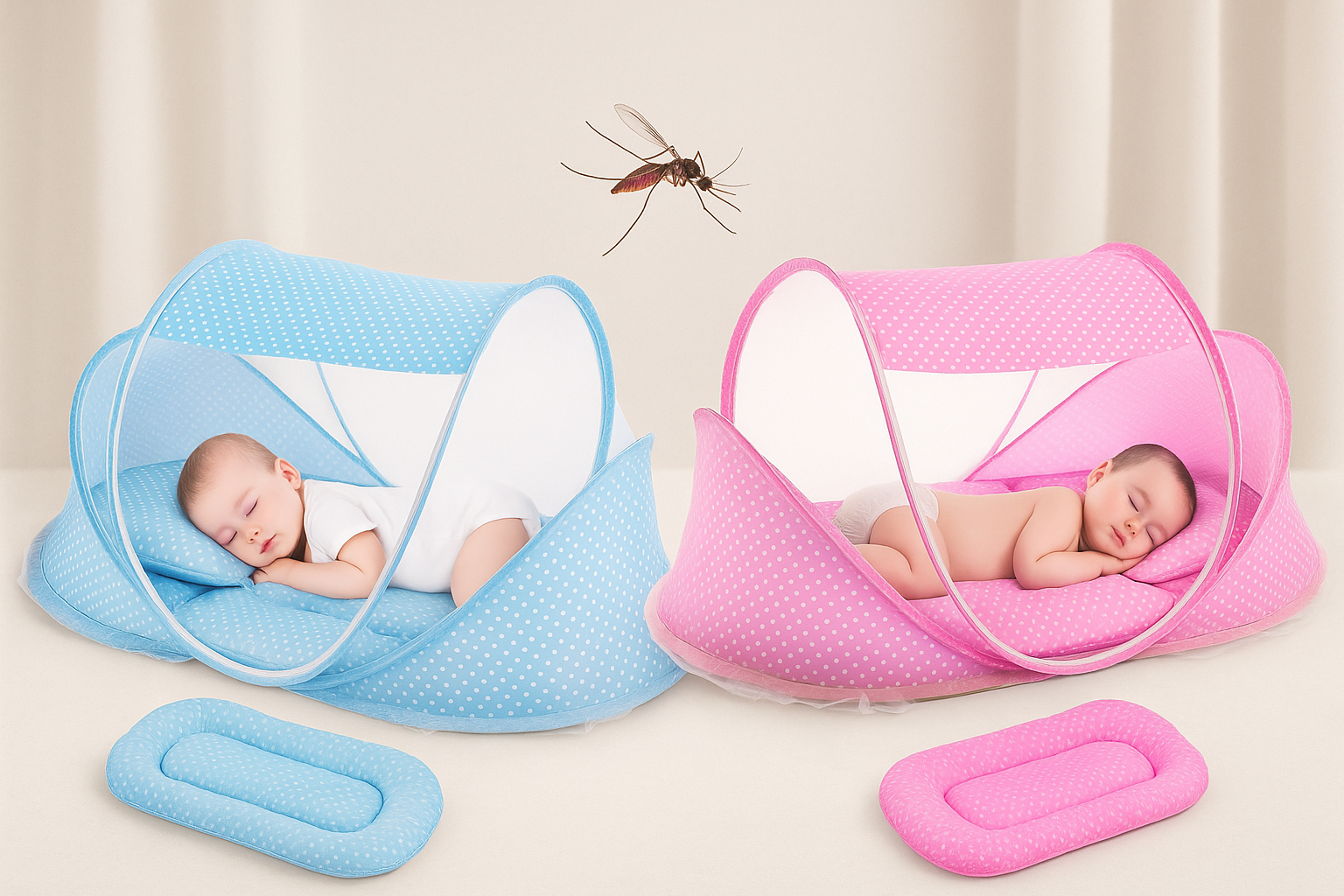 ✨ MOSQUITERO CUNA PORTÁTIL PARA BEBÉ - PRACTICIDAD, SEGURIDAD Y BIENESTAR🌙