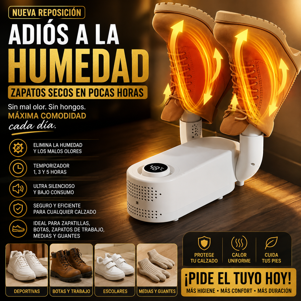 ✨Nunca Más Zapatos Húmedos | Secador Inteligente de Calzado👟