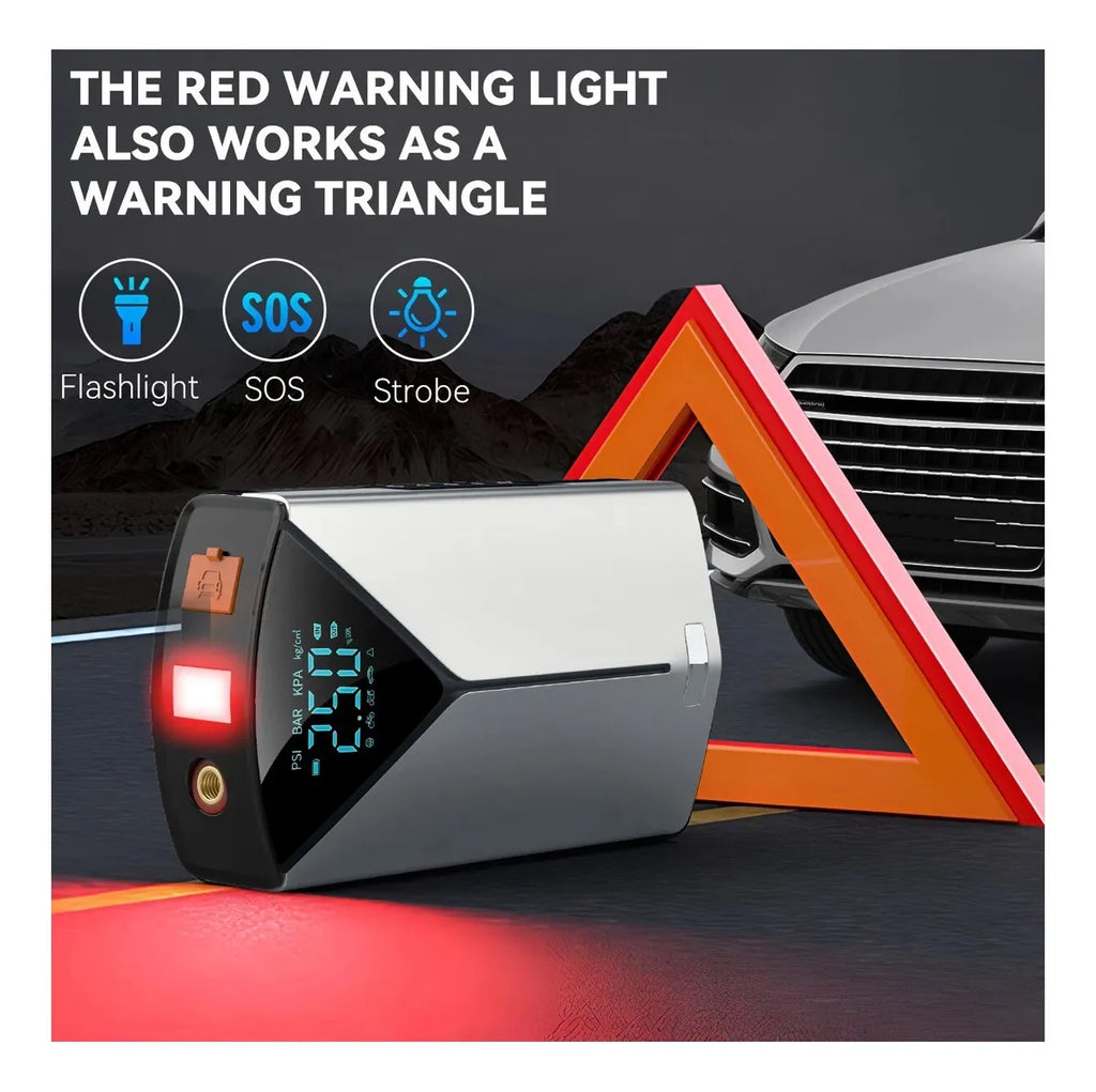 ⚡🚗 Arrancador de Batería + Compresor de Aire 4 en 1 – Seguridad Total en Cualquier Emergencia 🚗⚡
