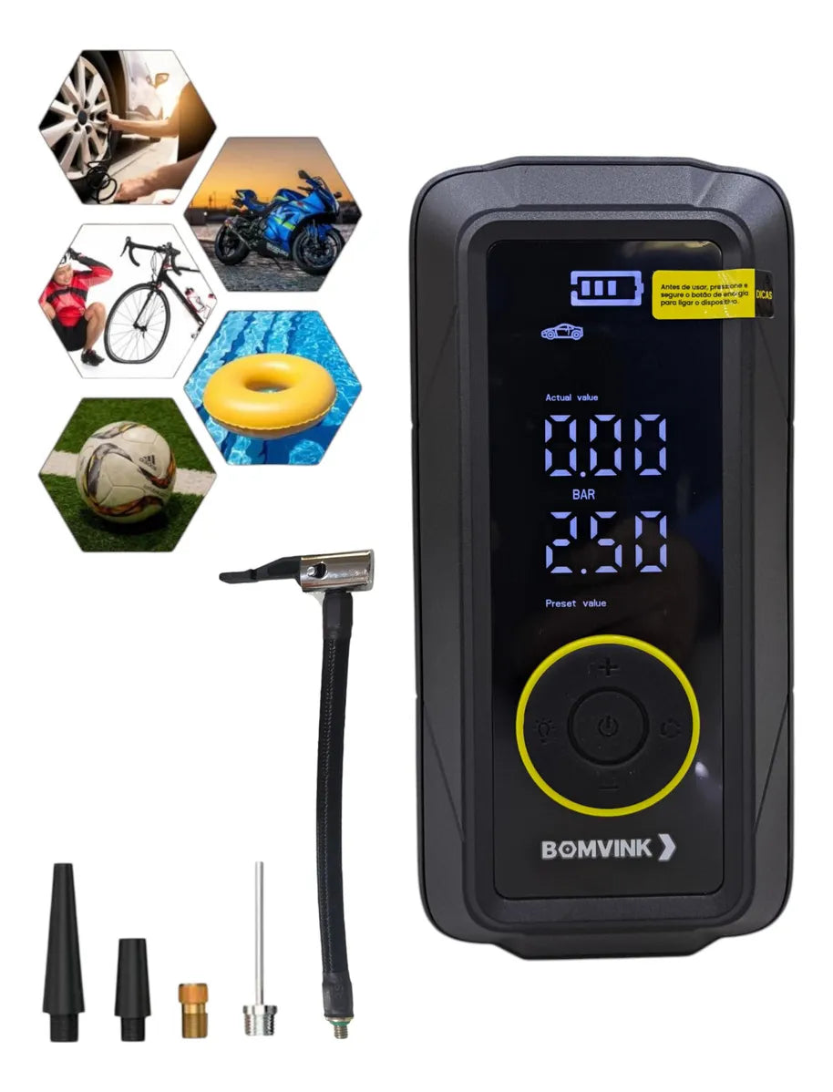 Compresor Digital Portátil BOMVINK