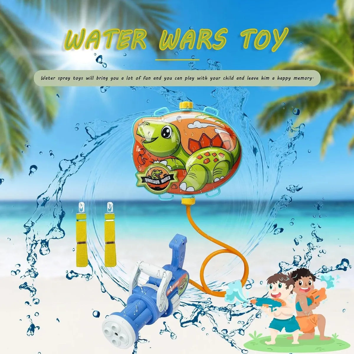 Mochila Pistola de Agua con Tanque | ¡Juegos Sin Fin!💧🌞