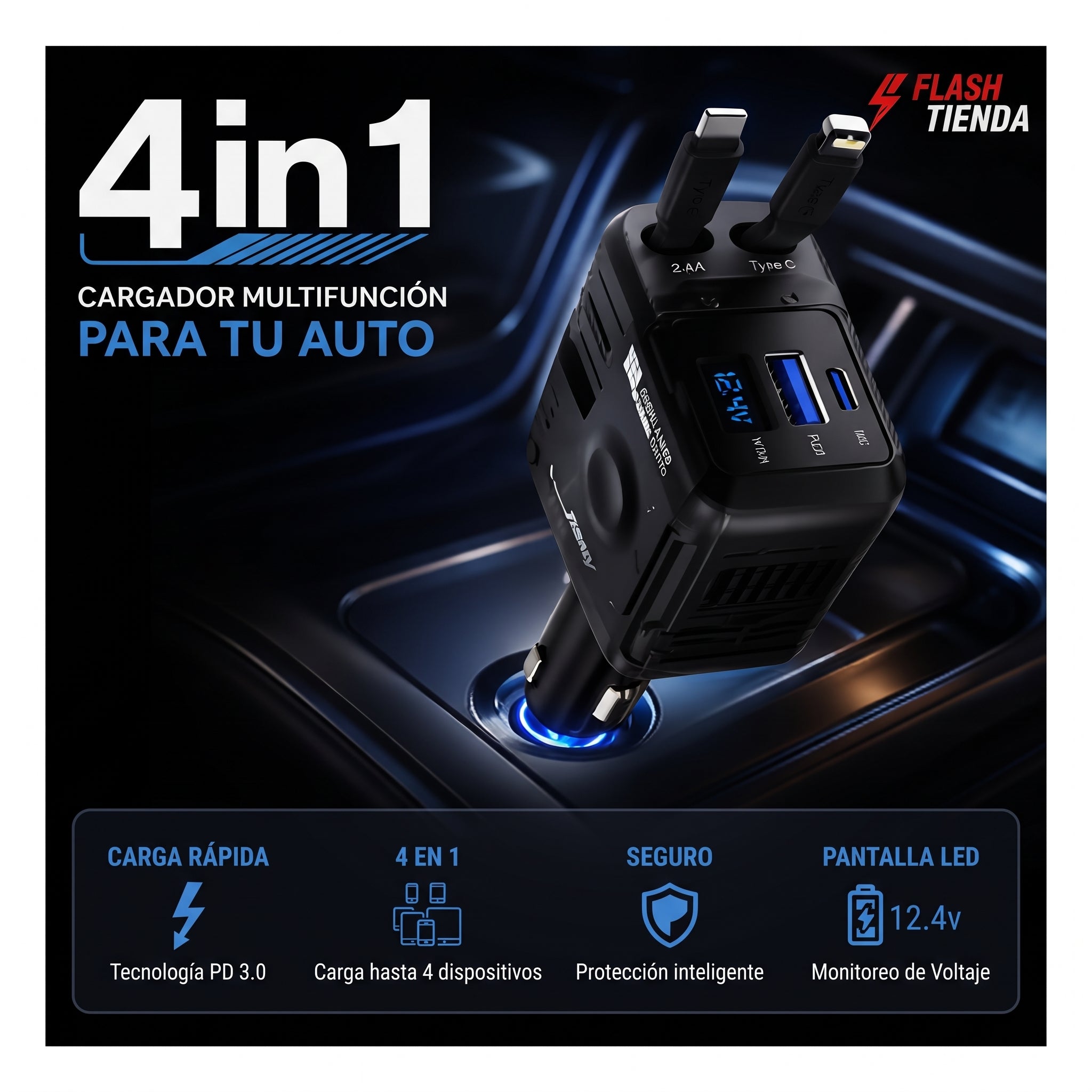 ¡EL CARGADOR QUE TODO AUTO DEBERÍA TENER! 🚗⚡