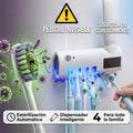 Esterilizador UV 360° + Dispensador Pro: ¡Cero Bacterias en tu Cepillo! 🦠🚫