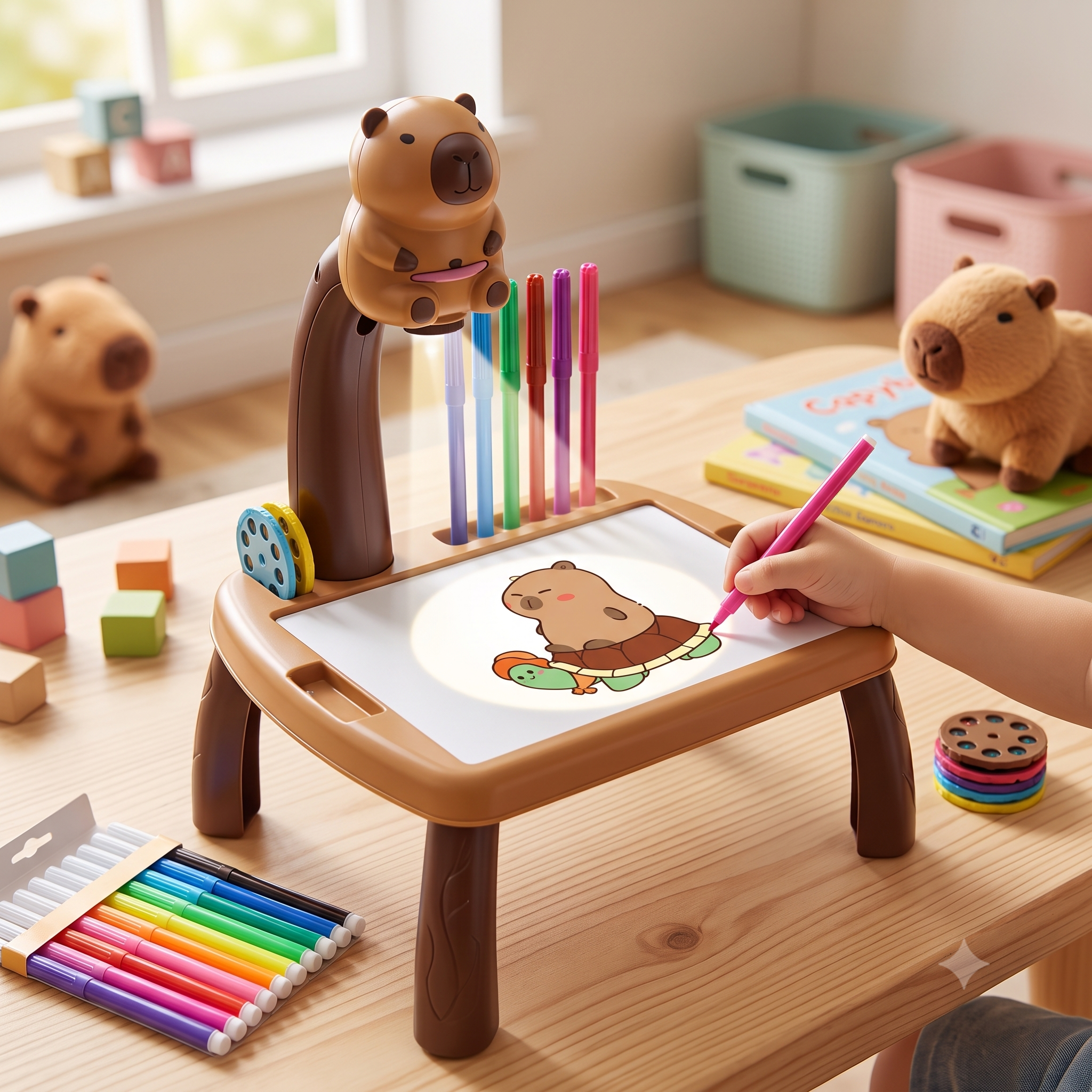 🦫🎨 KID PROJECTOR CAPIBARA | ¡Dibuja, Aprende y Diviértete Sin Límites! ✨