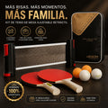 🎾Ping Pong Portátil | Red Ajustable para Cualquier Mesa + 2 Palas + 5 Pelotas🎁