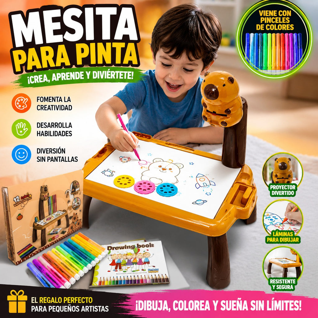 🦫🎨 KID PROJECTOR CAPIBARA | ¡Dibuja, Aprende y Diviértete Sin Límites! ✨